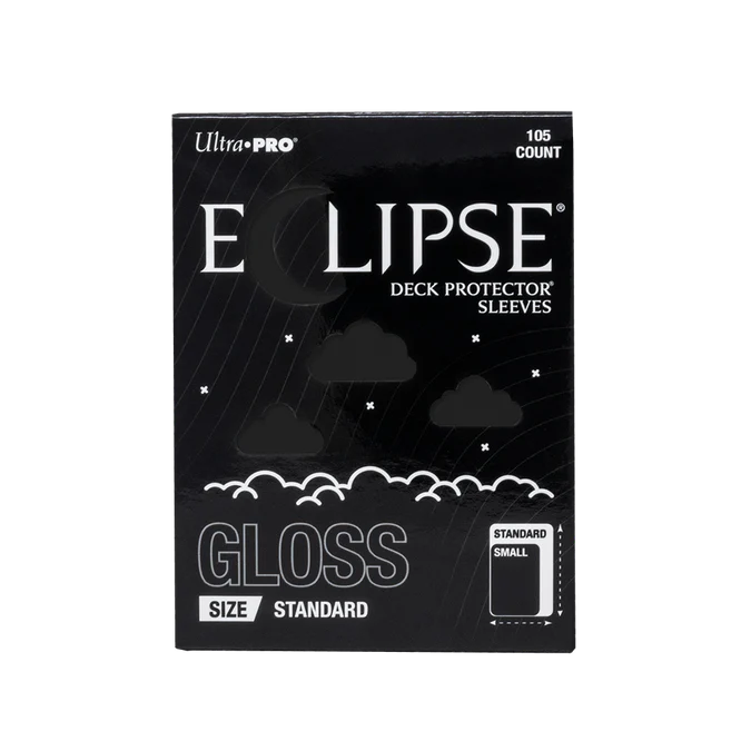 ECLIPSE® Gloss Standard DECK PROTECTOR® Sleeves: Jet Black - 105ct