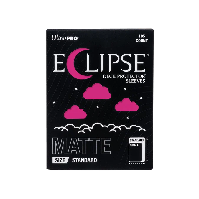 ECLIPSE® Matte Standard DECK PROTECTOR® Sleeves: Hot Pink - 105ct
