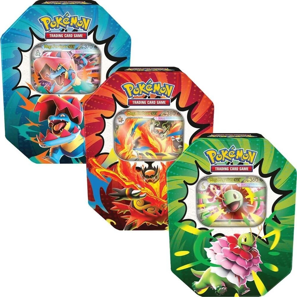 Pokemon Mega Evolution Ascended Heroes Tin 1 of each of the three!